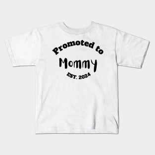 Promoted to Mommy Est. 2024 Kids T-Shirt